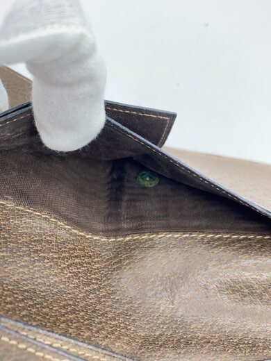 商品画像：長財布/レザー/BRW/無地/レディース 6