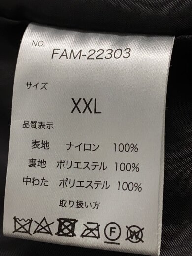 商品画像：ダウンジャケット/XXL/ナイロン/BLK/fam-22303 4