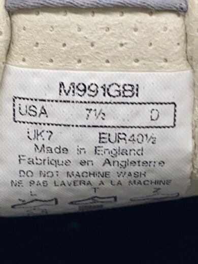 商品画像：ローカットスニーカー/UK7/BRW/レザー/m991gbi 5