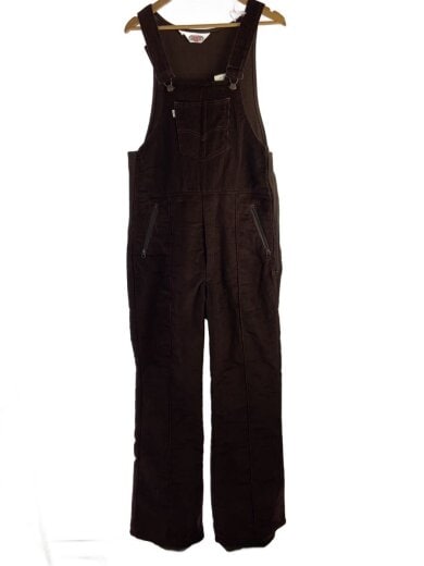商品画像：オーバーオール/XXL/ポリエステル/BRW/無地 1