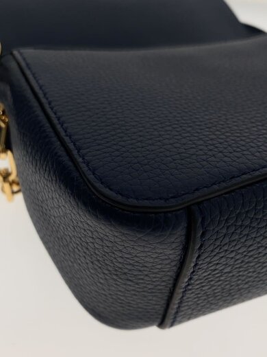 商品画像：ショルダーバッグ/レザー/NVY 7