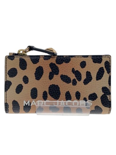 商品画像：2つ折り財布/PVC/BRW/レオパード/レディース 1