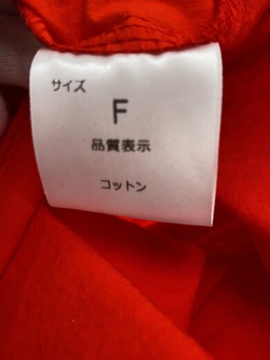 商品画像：シャツワンピース/FREE/コットン/RED/無地 4