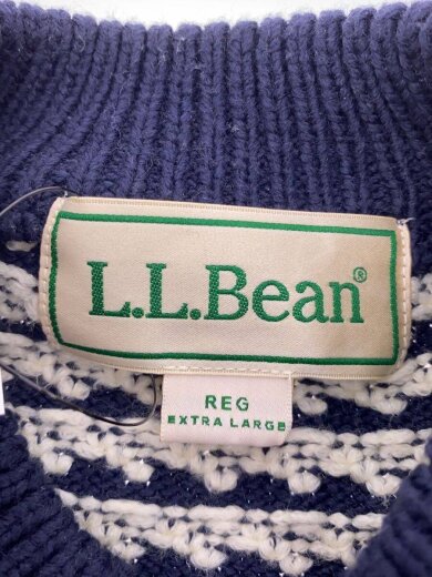 商品画像：ニット・セーター(厚手)/L/コットン/NVY 3