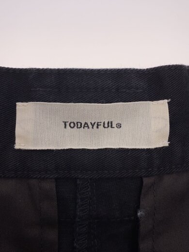 商品画像：ワイドパンツ/36/コットン/BLK/無地/12420718 4