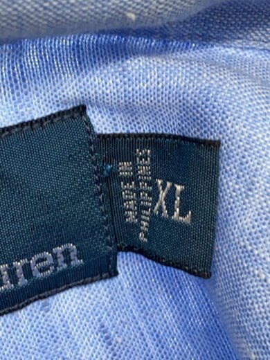 商品画像：半袖シャツ/XL/リネン/BLU// 4