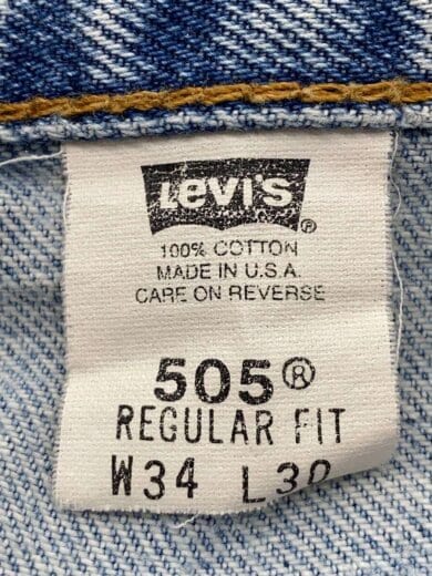 商品画像：ストレートパンツ/34/コットン/IDG/無地/505/ボタン裏554/USA製// 5