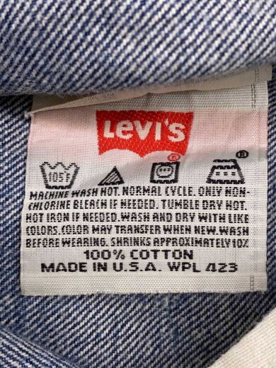 画像：Levi’sボタン裏555/バレンシア/90s/USA製/スモールe/ストレートパンツ/34/IDG/無地/501xx5