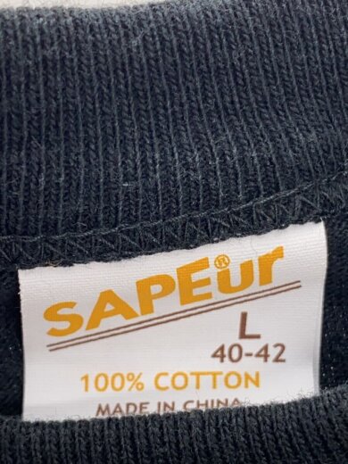 商品画像：Tシャツ/L/コットン/BLK 3