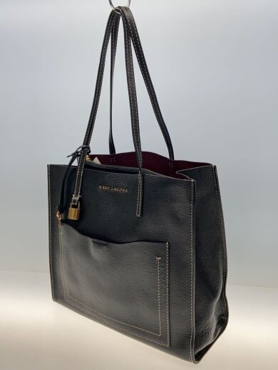商品画像：トートバッグ/レザー/BLK/無地/M0014262 983// 2