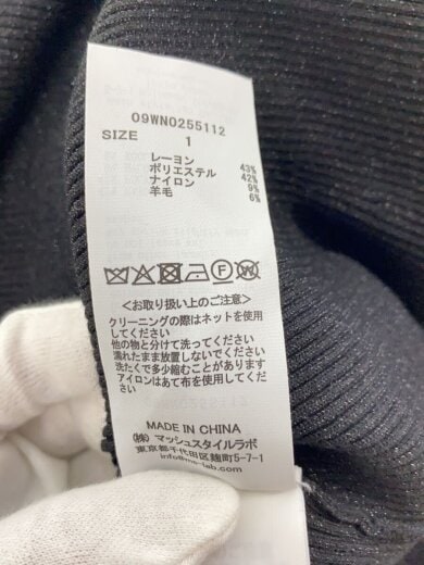 商品画像：長袖ワンピース/1/レーヨン/BLK/無地/09WN0255112// 6