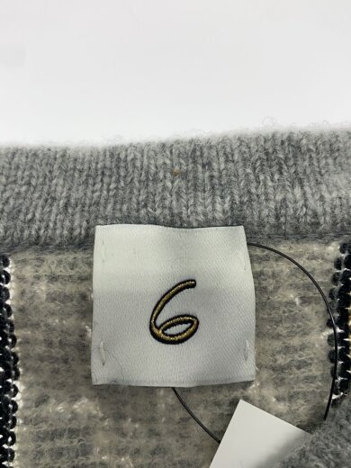 商品画像：ニットベスト(厚手)/--/ウール/GRY/8618-299-0096// 3
