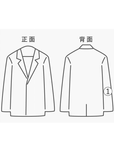 商品画像：ブルゾン/3/コットン/BLK/無地/C03-01003// 7