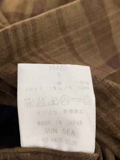 商品画像：長袖シャツ/3/コットン/BRW/16A23// 4