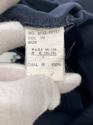 商品画像：Tシャツ/L/コットン/BLK/無地/0733-40151 4