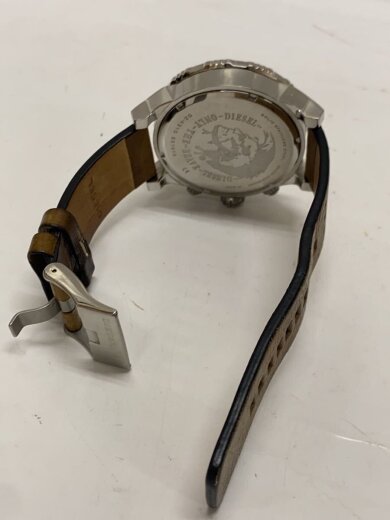 商品画像：クォーツ腕時計/アナログ/レザー/BEG/CML/DZ-4310 4