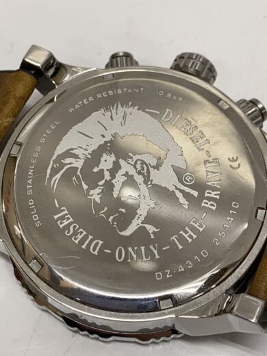 商品画像：クォーツ腕時計/アナログ/レザー/BEG/CML/DZ-4310 6