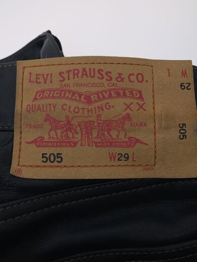 商品画像：ストレートパンツ/29/牛革/BLK/無地/505-49 4