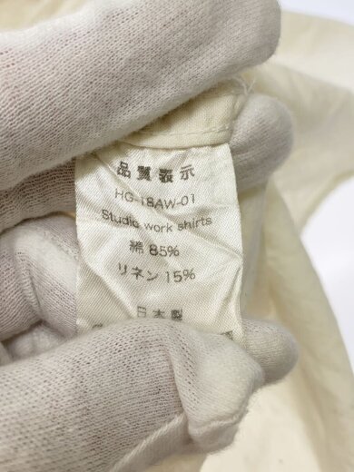 商品画像：長袖シャツ/XL/コットン/WHT/無地 5