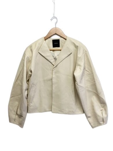 商品画像：レザージャケット・ブルゾン/FREE/フェイクレザー/CRM/無地/1521101369-0 1