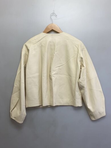 商品画像：レザージャケット・ブルゾン/FREE/フェイクレザー/CRM/無地/1521101369-0 2