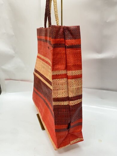 商品画像：トートバッグ/--/RED/ボーダー/MX02-05 2