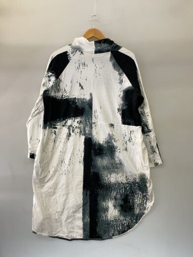 画像：MOYURU長袖ワンピース/M/コットン/WHT/総柄/310048462