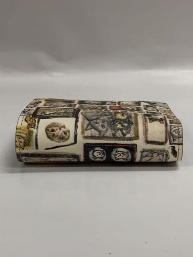 商品画像：2つ折り財布/牛革/マルチカラー/総柄/レディース/額縁猫絵コレクション// 6