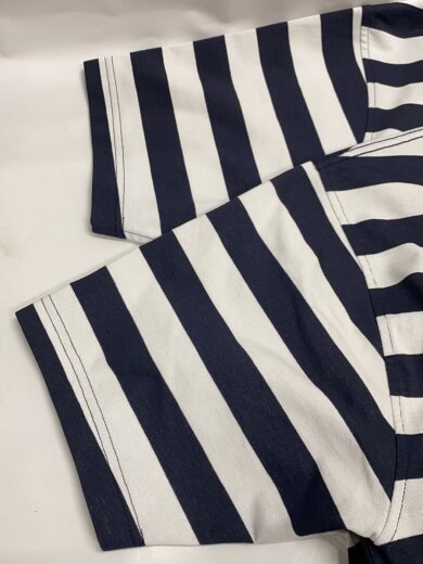 商品画像：TECH DRAWSTRING BORDER S/S TEE/M/ポリエステル/BLK/ボーダー/BE-36024 5