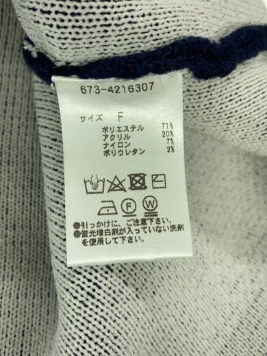 商品画像：カーディガン(厚手)/FREE/ポリエステル/NVY 4