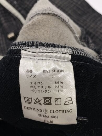 商品画像：ボトム/3/ナイロン/GRY/チェック/RC22-ST-008H 4