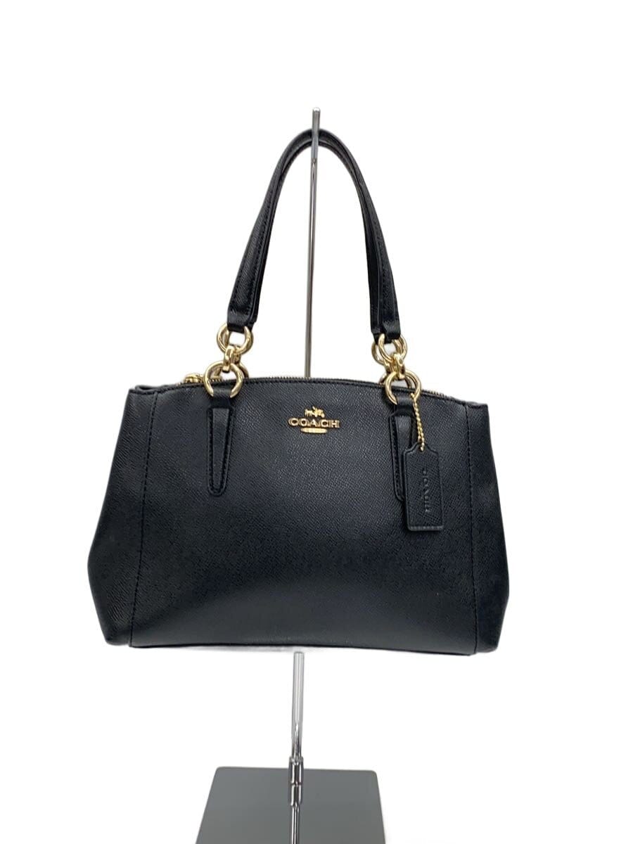 COACH / ミニクリスティ・キャリーオール_ブラック/--/BLK/無地