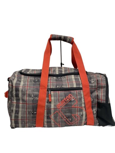 商品画像：ボストンバッグ/--/GRY/チェック 1