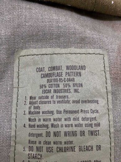 商品画像：ミリタリージャケット/ペイント加工/GRN/カモフラ 4