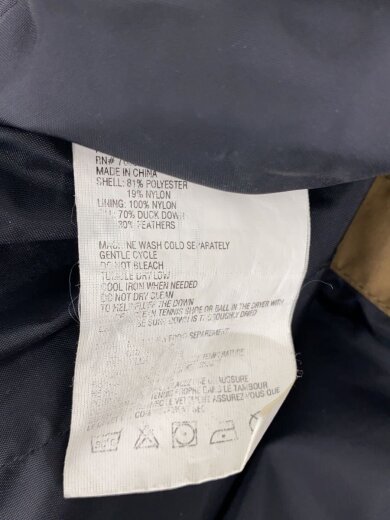 商品画像：ダウンベスト/XL/ポリエステル/KHK/無地/7891 5