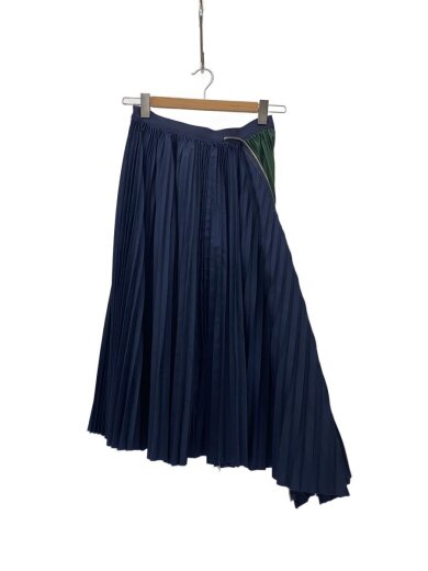 商品画像：ロングスカート/1/ポリエステル/NVY/無地/SCW-086 1