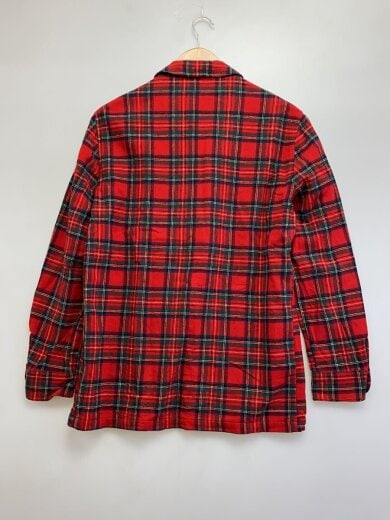 商品画像：テーラードジャケット/S/ウール/RED/チェック 2