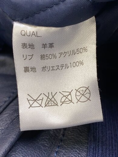 商品画像：レザージャケット・ブルゾン/1/羊革/NVY 4