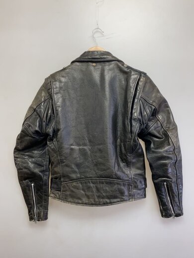 商品画像：レザージャケット・ブルゾン/34/牛革/BLK/無地/241-2600 2