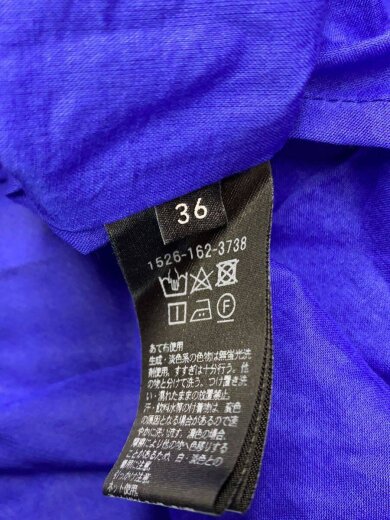 商品画像：ノースリーブワンピース/36/コットン/BLU/無地/1526-162-3738// 4