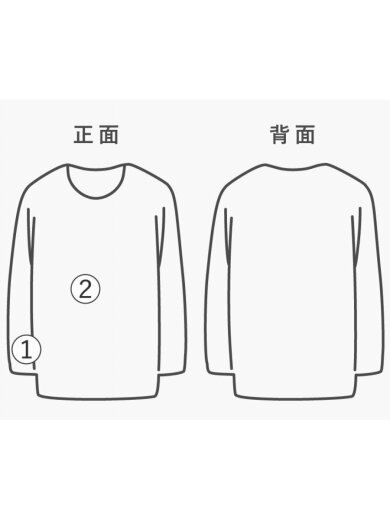 商品画像：ニット・セーター(薄手)/M/アクリル/BLK 9