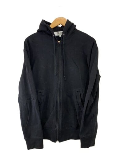 商品画像：ジップパーカー/L/コットン/BLK/AX-T343// 1