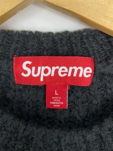 商品画像：ニット・セーター(厚手)/L/ウール/BLK/無地 3