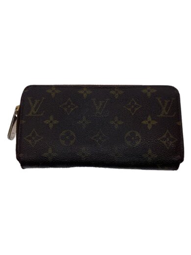 商品画像：1)ジッピー・ウォレット_モノグラム・キャンバス_BRW/PVC/BRW/メンズ// 1