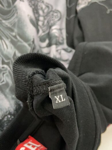 商品画像：長袖Tシャツ/XL/コットン/BLK/A14876// 4