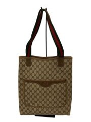 トートバッグ_オールドグッチ_GGプラス/PVC/BRW