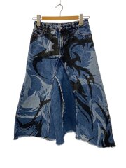 ロングスカート/23/コットン/BLU