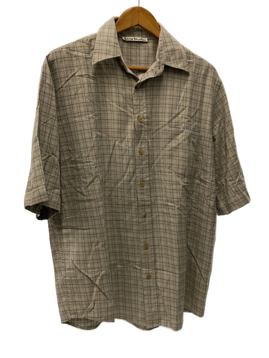 Acne Studios(Acne) / 半袖シャツ/44/コットン/GRY/チェック/FN-MN-SHIR000590