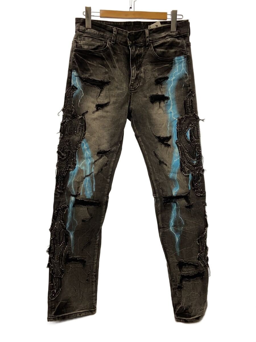 SMOKE RISE / ボトム/30/デニム/GRY