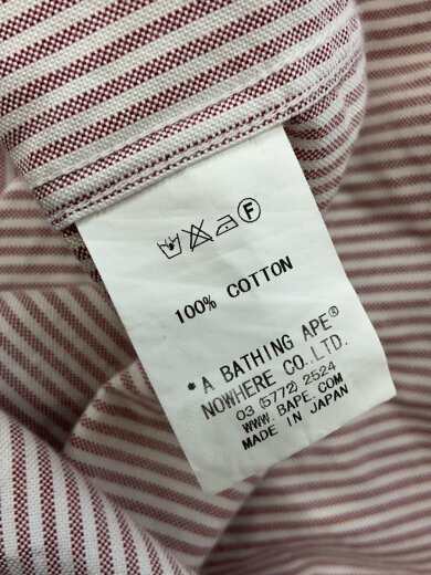 商品画像：半袖シャツ/L/コットン/ストライプ 4